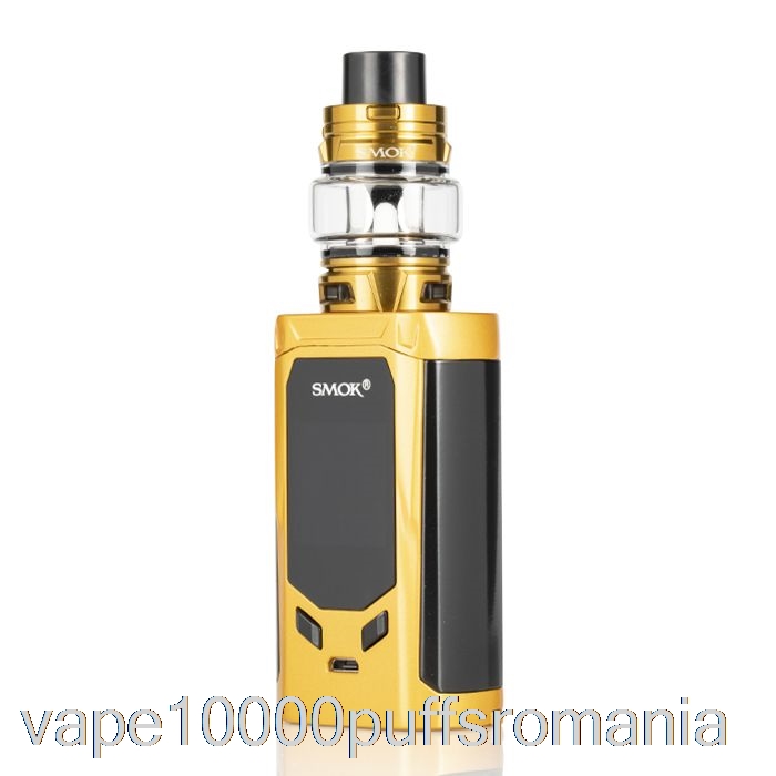 Vape Romania Smok R-kiss 200w & Tfv8 Baby V2 Kit De Pornire Gold